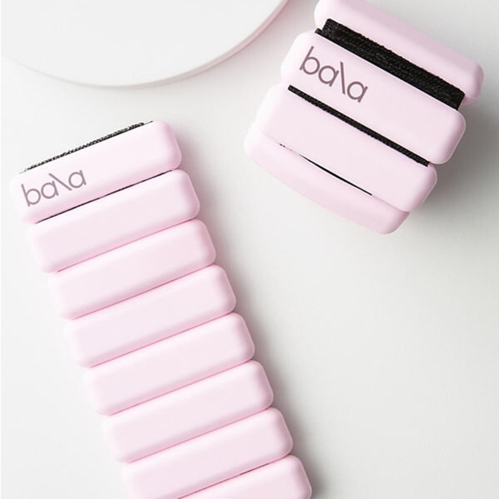 FREE PEOPLE BALA Bangles 1LB Wrist Ankle Weights Pink 2x 1LB Black Carrying Case